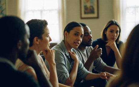 Group therapy session photo